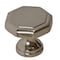 Gliderite Hardware 1-1/8 in. Satin Nickel Octagon Cabinet Knob, 10PK 5330-SN-10 - alternate 1